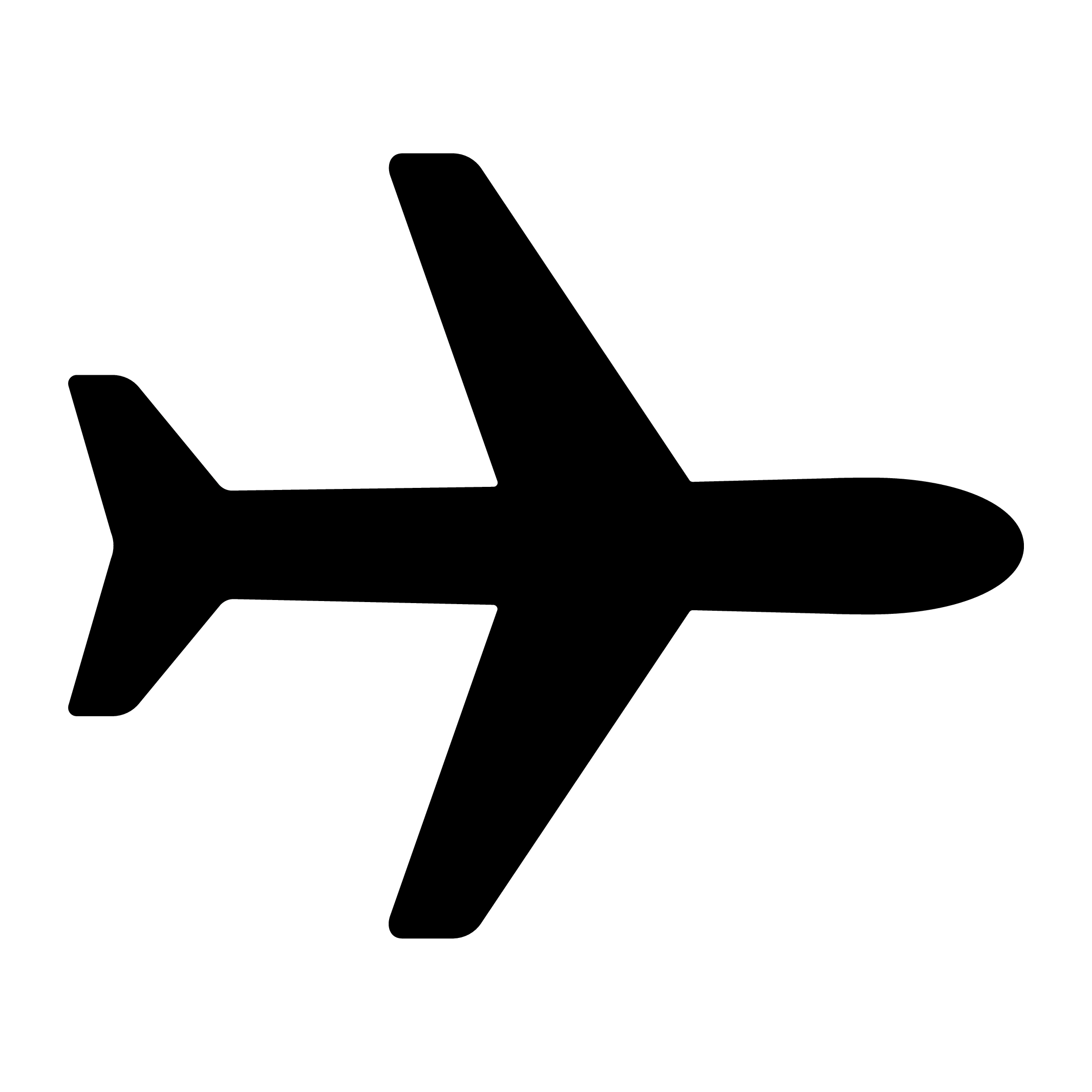 Blue PNG Airplane Logo – Free Download