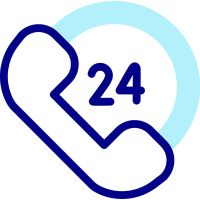 047 24 hours support logo SVG