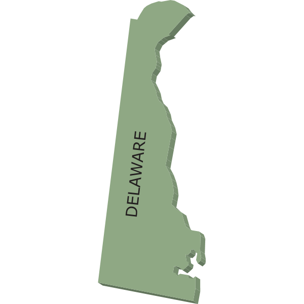 Download Delaware Outline 3d Map Logo Download Logo Icon Png Svg