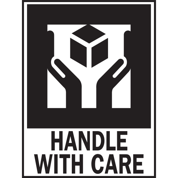 Handle With Care Label Logo Download Logo Icon Png Svg