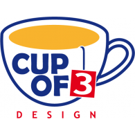 Cup of 3 Design Logo
