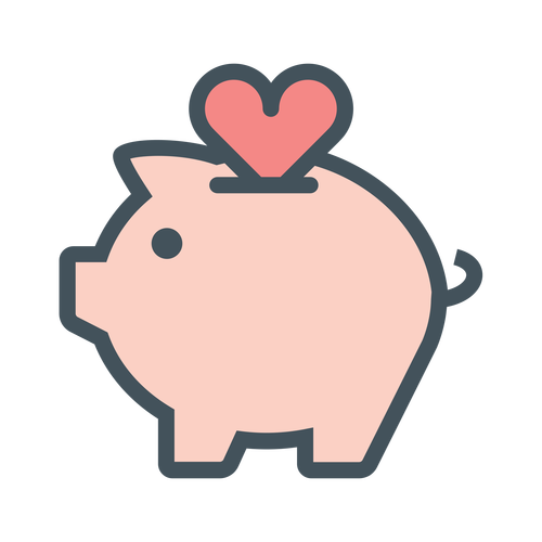 Valentines Day Flat Line logo SVG