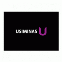 Usiminas negative purple Logo