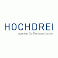 HOCHDREI GmbH, Agentur für Kommunikation Logo ,Logo , icon , SVG HOCHDREI GmbH, Agentur für Kommunikation Logo