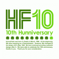 HunnyFlash 10th Hunnivesary Logo