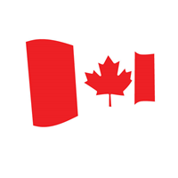 CANADIAN WAVY FLAG Logo ,Logo , icon , SVG CANADIAN WAVY FLAG Logo
