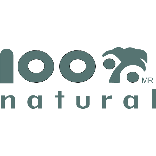 100% natural Logo