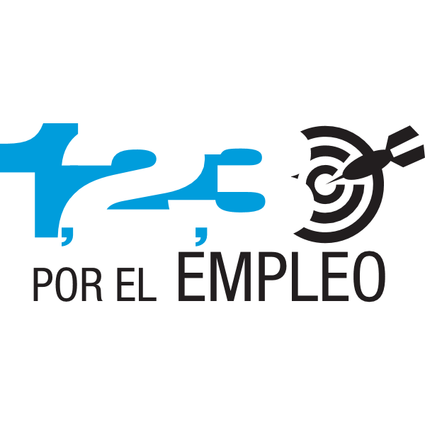 1,2,3, Por el Empleo Logo