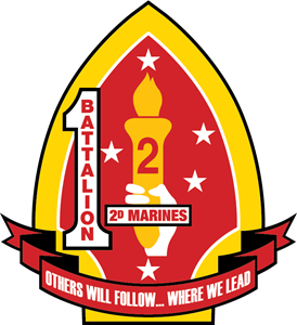 1st Battalion 2nd Marine Regiment USMC Logo