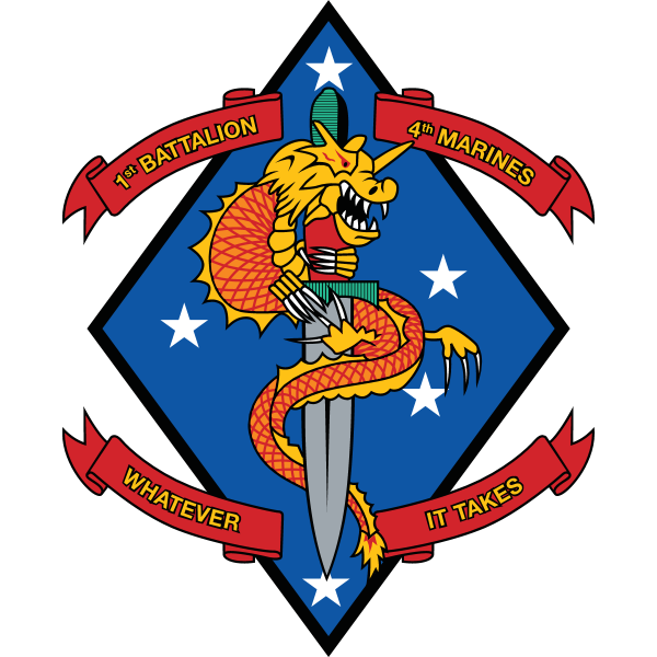 1st Battalion 4th Marine Regiment USMC Logo ,Logo , icon , SVG 1st Battalion 4th Marine Regiment USMC Logo