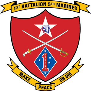 1st Battalion 5th Marine Regiment USMC Logo