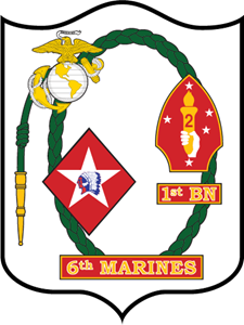 1st Battalion 6th Marine Regiment USMC Logo