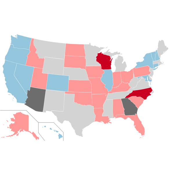 2022 US Senate map