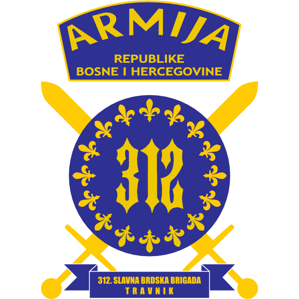 312. Slavna Brdska Brigada Armija BiH Logo ,Logo , icon , SVG 312. Slavna Brdska Brigada Armija BiH Logo
