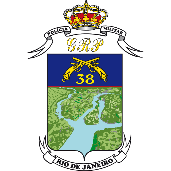 38º Batalhão de Policia Militar Três Rios Logo ,Logo , icon , SVG 38º Batalhão de Policia Militar Três Rios Logo