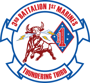 3rd Battalion 1st Marine Regiment USMC Logo