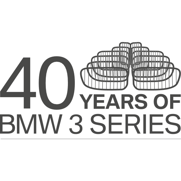 40 Years BMW 3 Series Logo ,Logo , icon , SVG 40 Years BMW 3 Series Logo