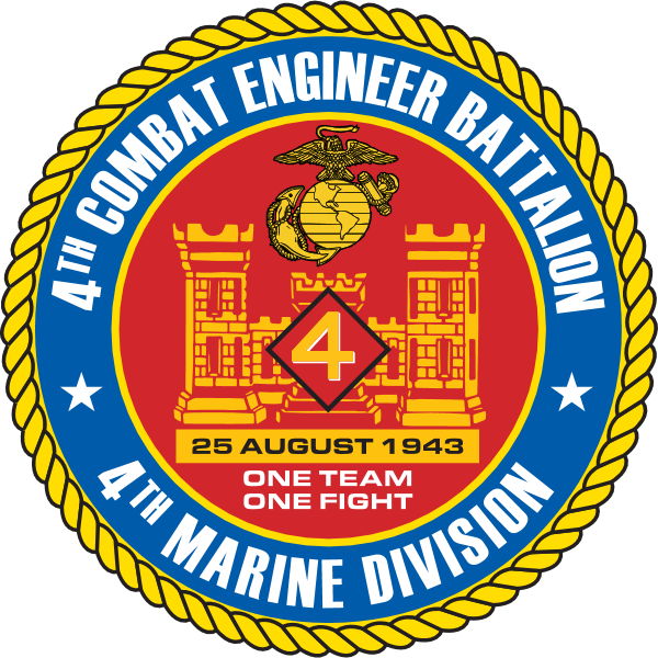 4th Combat Engineer Battalion USMCR Logo