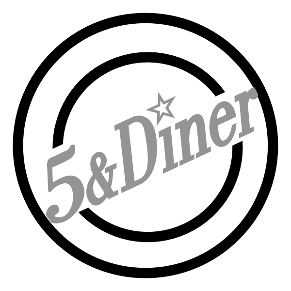 5 & Diner ,Logo , icon , SVG 5 & Diner