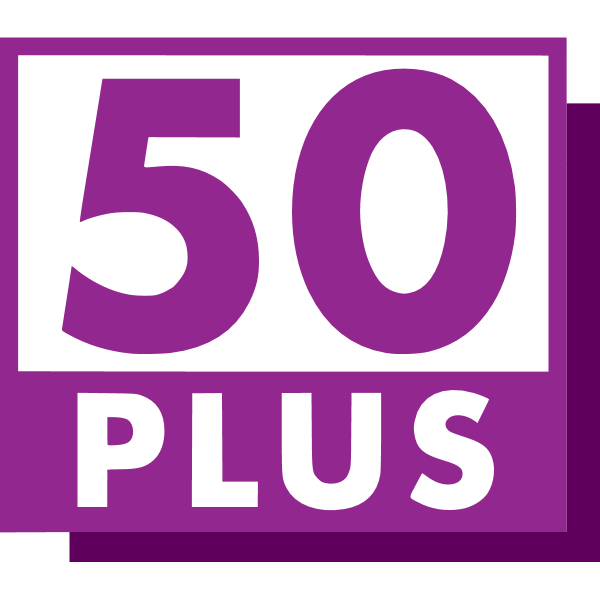 50 Plus ,Logo , icon , SVG 50 Plus