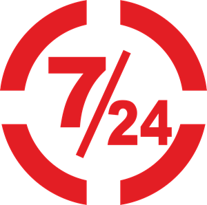 7/24 Logo ,Logo , icon , SVG 7/24 Logo