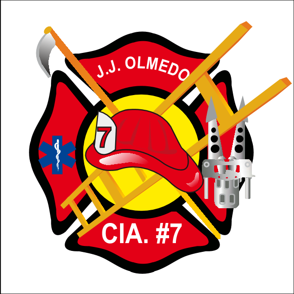 7 CIA  J. J. OLMEDO Logo ,Logo , icon , SVG 7 CIA  J. J. OLMEDO Logo