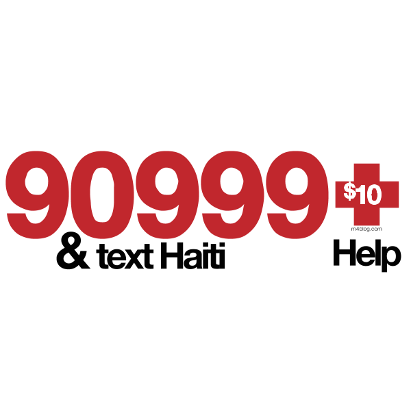 90999 &TXT Haiti Logo
