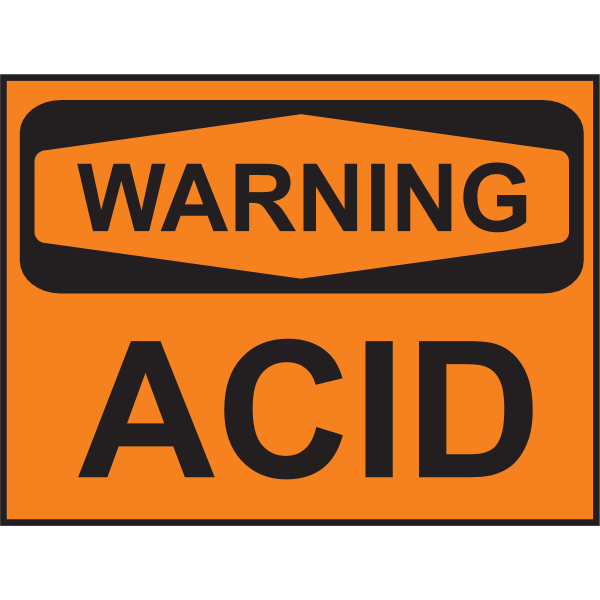 ACID WARNING SIGN Logo