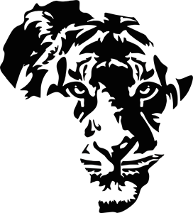Africa Map Lion Logo ,Logo , icon , SVG Africa Map Lion Logo