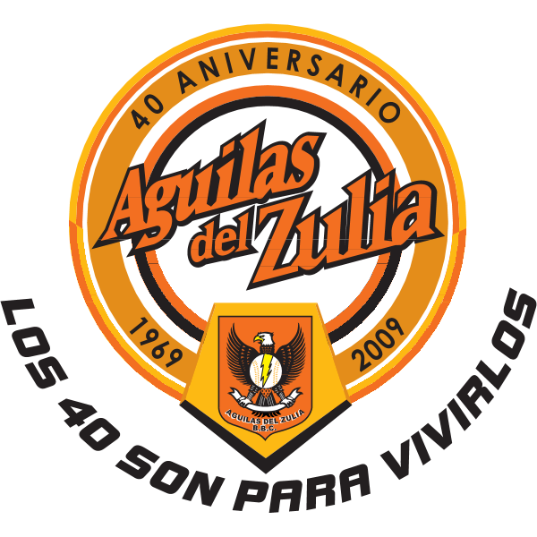 AGUILAS DEL ZULIA 40 ANIVERSARIO Logo ,Logo , icon , SVG AGUILAS DEL ZULIA 40 ANIVERSARIO Logo