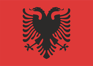 Albania flag Logo ,Logo , icon , SVG Albania flag Logo