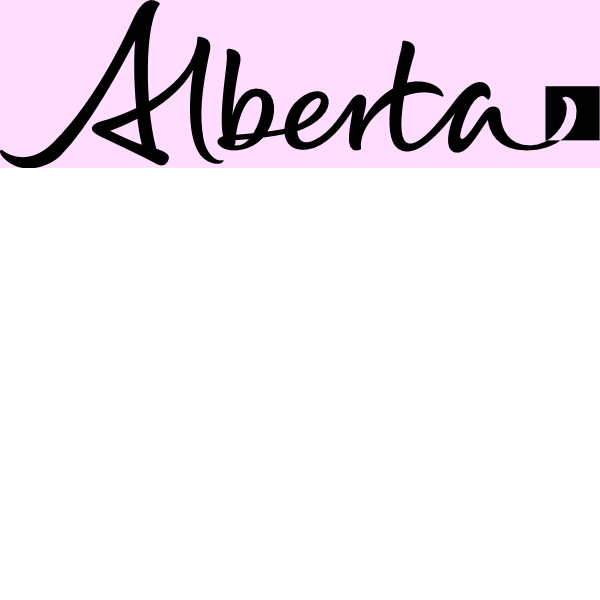 Alberta wordmark 2009 black
