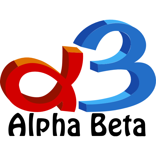 Alpha Beta Logo ,Logo , icon , SVG Alpha Beta Logo