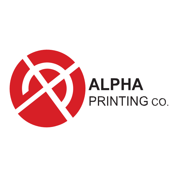 Alpha printing co. Logo