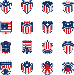 American Flag Colection Logo ,Logo , icon , SVG American Flag Colection Logo