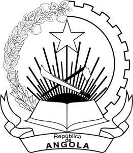 Angola Coat of Arms BW Logo ,Logo , icon , SVG Angola Coat of Arms BW Logo