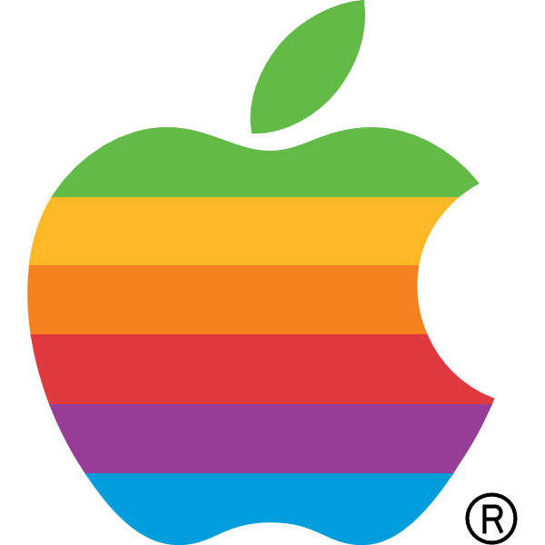 Apple Computer rainbow ,Logo , icon , SVG Apple Computer rainbow