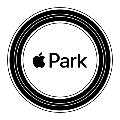 APPLE PARK black ,Logo , icon , SVG APPLE PARK black