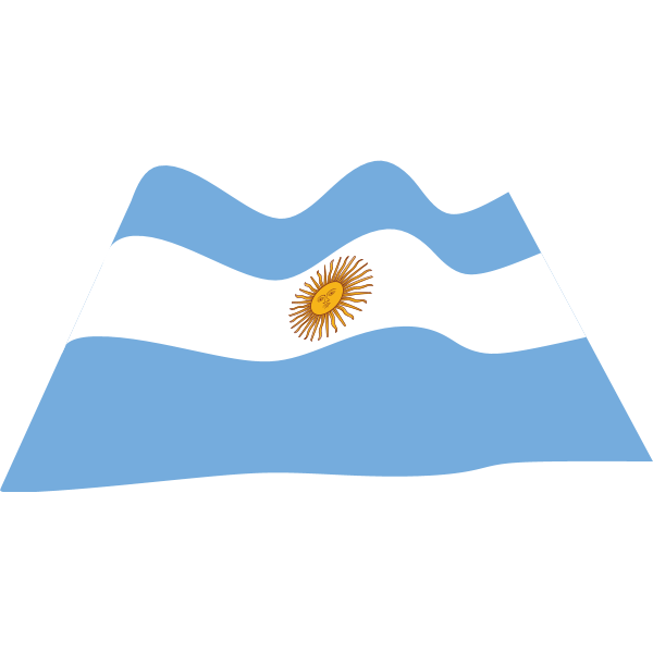 ARGENTINE WAVY FLAG Logo ,Logo , icon , SVG ARGENTINE WAVY FLAG Logo