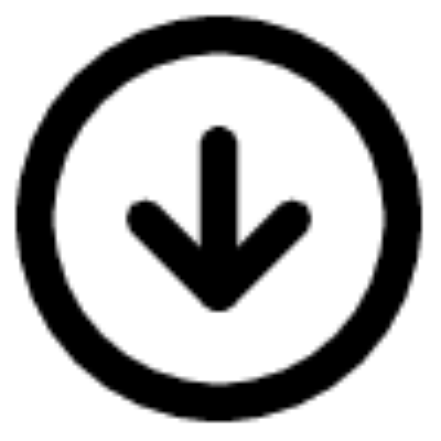 arrow down circle ,Logo , icon , SVG arrow down circle