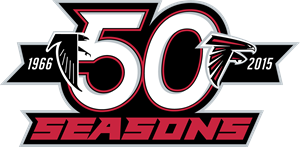 Atlanta Falcons 50 Seasons Logo