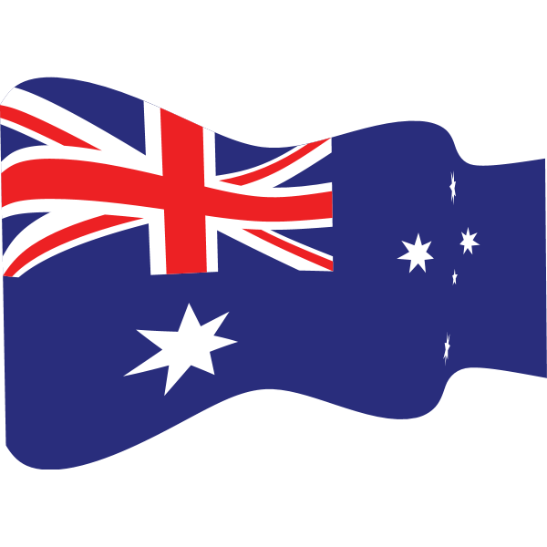 AUSTRALIAN WAVY FLAG Logo ,Logo , icon , SVG AUSTRALIAN WAVY FLAG Logo