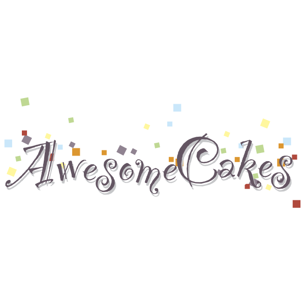 AwesomeCakes ,Logo , icon , SVG AwesomeCakes