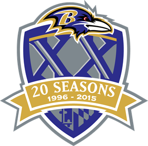 Baltimore Ravens 20 Seasons Logo