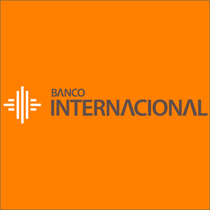 Banco Internacional actual fondo naranja Logo