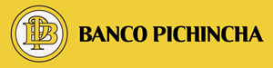 Banco Pichincha fondo amarillo horizontal Logo