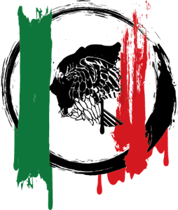 Bandera Mexicana Grunge Logo