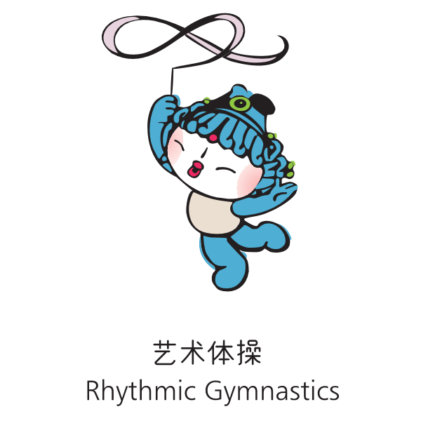 Beijing 2008 Mascot (Rhythmic Gymnastics) Logo