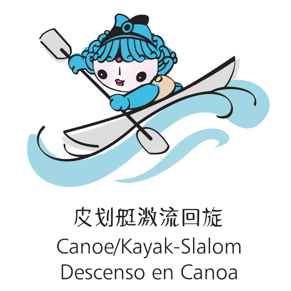 Beijing 2008 Mascot Slalom Logo ,Logo , icon , SVG Beijing 2008 Mascot Slalom Logo
