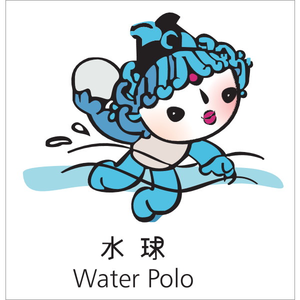 Beijing 2008 Mascota_Water polo Logo ,Logo , icon , SVG Beijing 2008 Mascota_Water polo Logo
